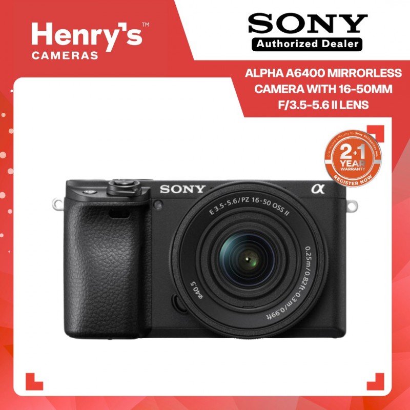 Sony a6400 Mirrorless Camera with 16-50mm f/3.5-5.6 II Lens